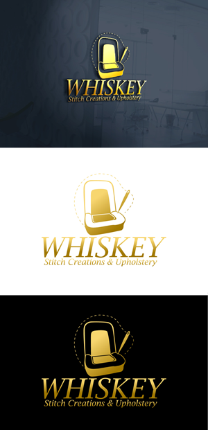 Logo Design by fly  design for Whiskey Stitch Creation & Upholstery | Design: #35464368