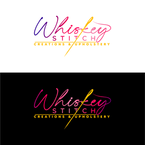 Logo Design by fly  design for Whiskey Stitch Creation & Upholstery | Design: #35464376
