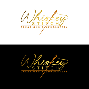 Logo Design by fly  design for Whiskey Stitch Creation & Upholstery | Design: #35464377