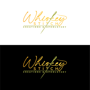 Logo Design by fly  design for Whiskey Stitch Creation & Upholstery | Design: #35464379