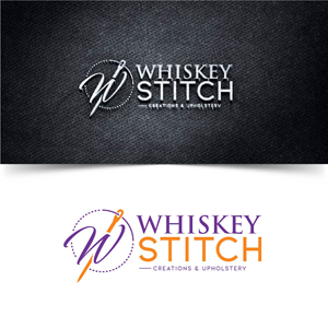 Logo Design by fly  design for Whiskey Stitch Creation & Upholstery | Design: #35472118