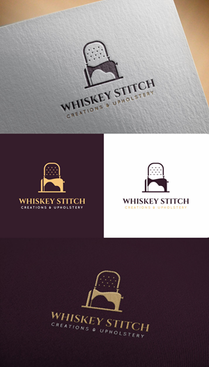 Logo Design by Syarif HC for Whiskey Stitch Creation & Upholstery | Design: #35459027