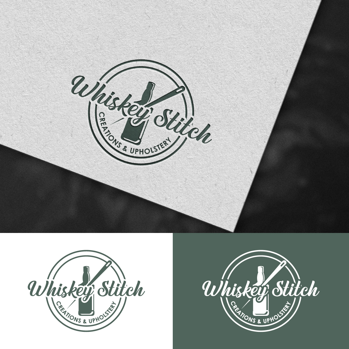 Logo Design by DesignLima for Whiskey Stitch Creation & Upholstery | Design #35453307