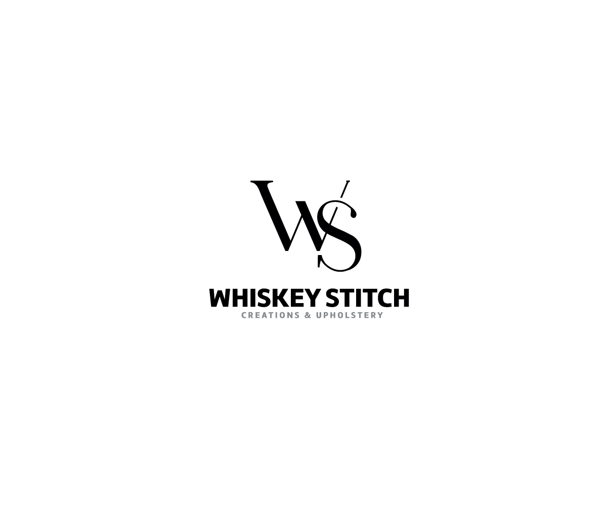 Logo Design by Artknyte for Whiskey Stitch Creation & Upholstery | Design #35451689