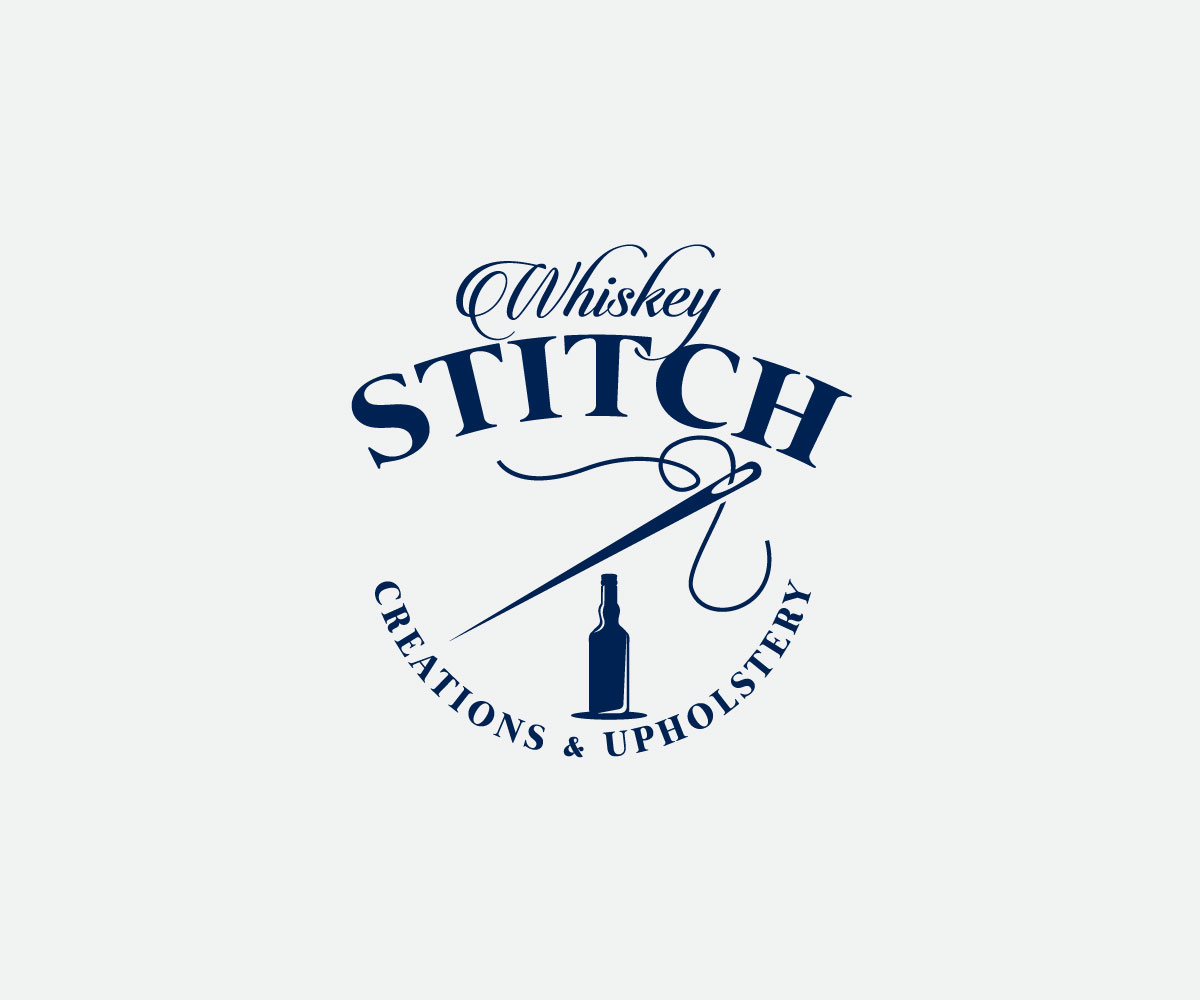 Logo Design by Ansh Design for Whiskey Stitch Creation & Upholstery | Design #35460554