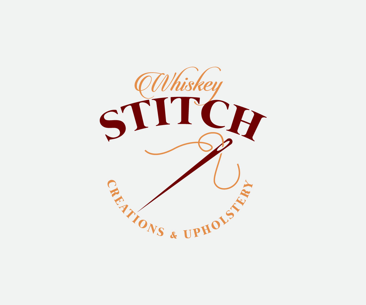 Logo Design by Ansh Design for Whiskey Stitch Creation & Upholstery | Design #35478539