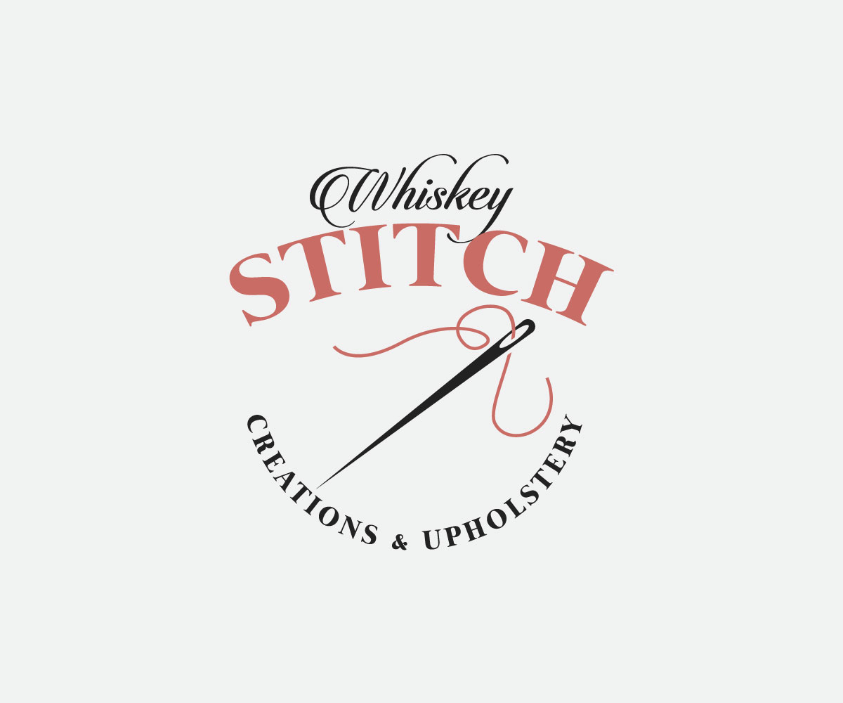 Logo Design by Ansh Design for Whiskey Stitch Creation & Upholstery | Design #35478540