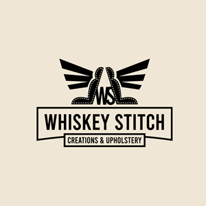 Logo-Design von geni für Whiskey Stitch Creation & Upholstery | Design #35472767