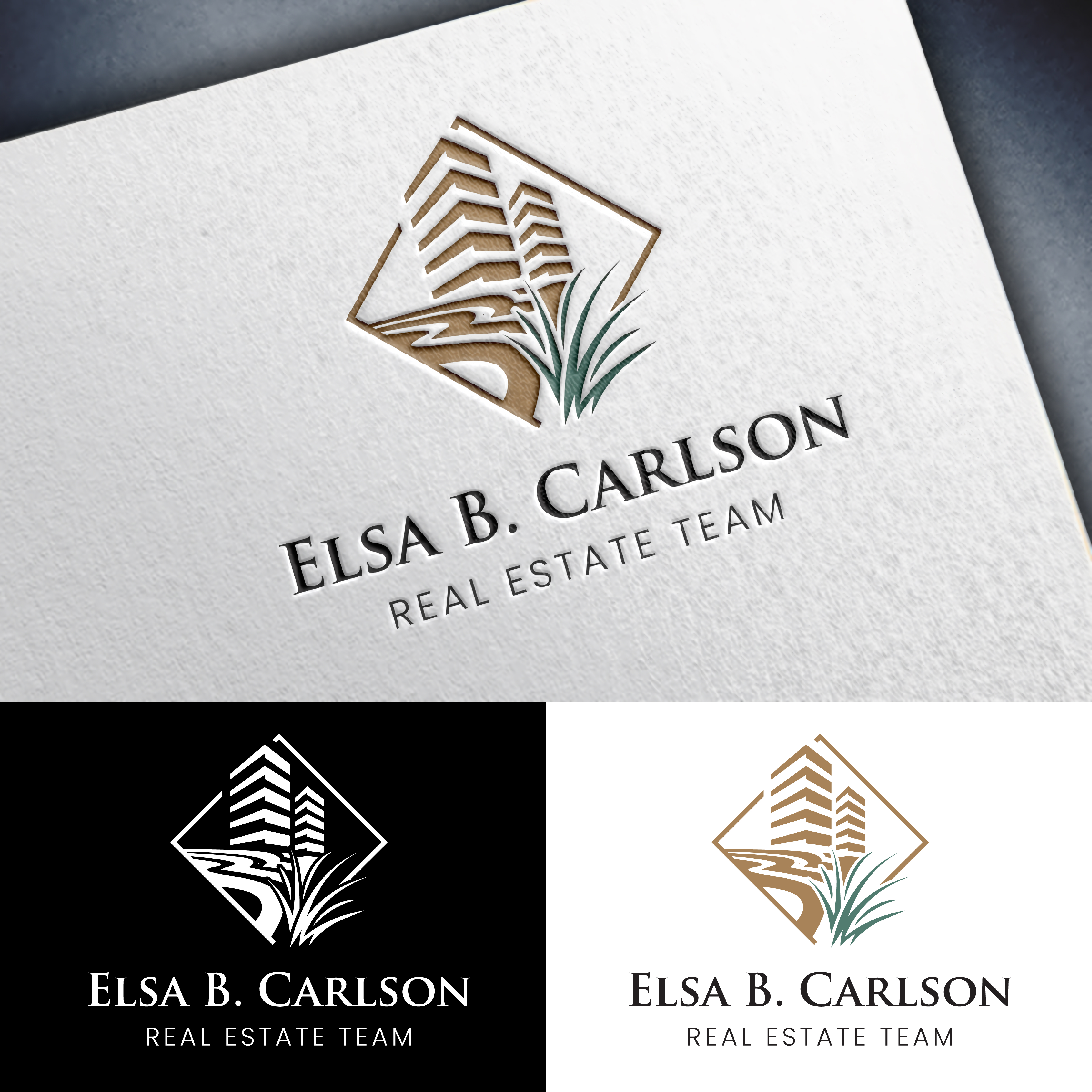 Logo Design by John Mark Arts for Elsa B. Carlson Real Estate | Design #35451756