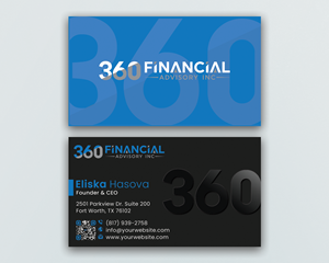 Visitenkarten-Design von DesignerShahadat für ThreeSixty Financial Advisory Inc. | Design: #35456920