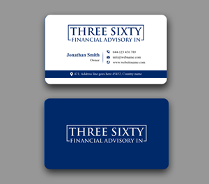 Business Card Design by designer1975 for ThreeSixty Financial Advisory Inc. | Design: #35455131