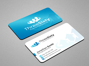 Visitenkarten-Design von Creations Box 2015 für ThreeSixty Financial Advisory Inc. | Design: #35479090