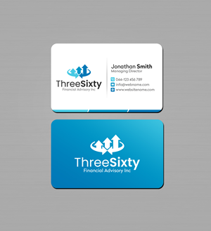 Visitenkarten-Design von Creations Box 2015 für ThreeSixty Financial Advisory Inc. | Design: #35479091