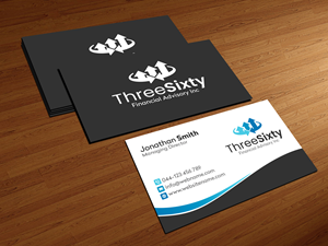 Visitenkarten-Design von Creations Box 2015 für ThreeSixty Financial Advisory Inc. | Design: #35479102