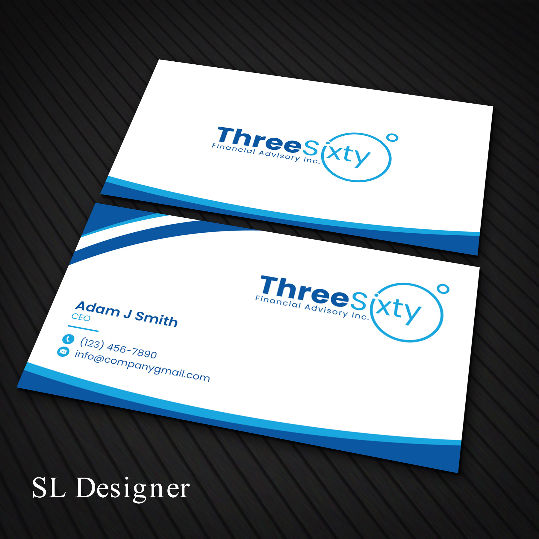 Business Card Design by SL Designer for ThreeSixty Financial Advisory Inc. | Design #35477170