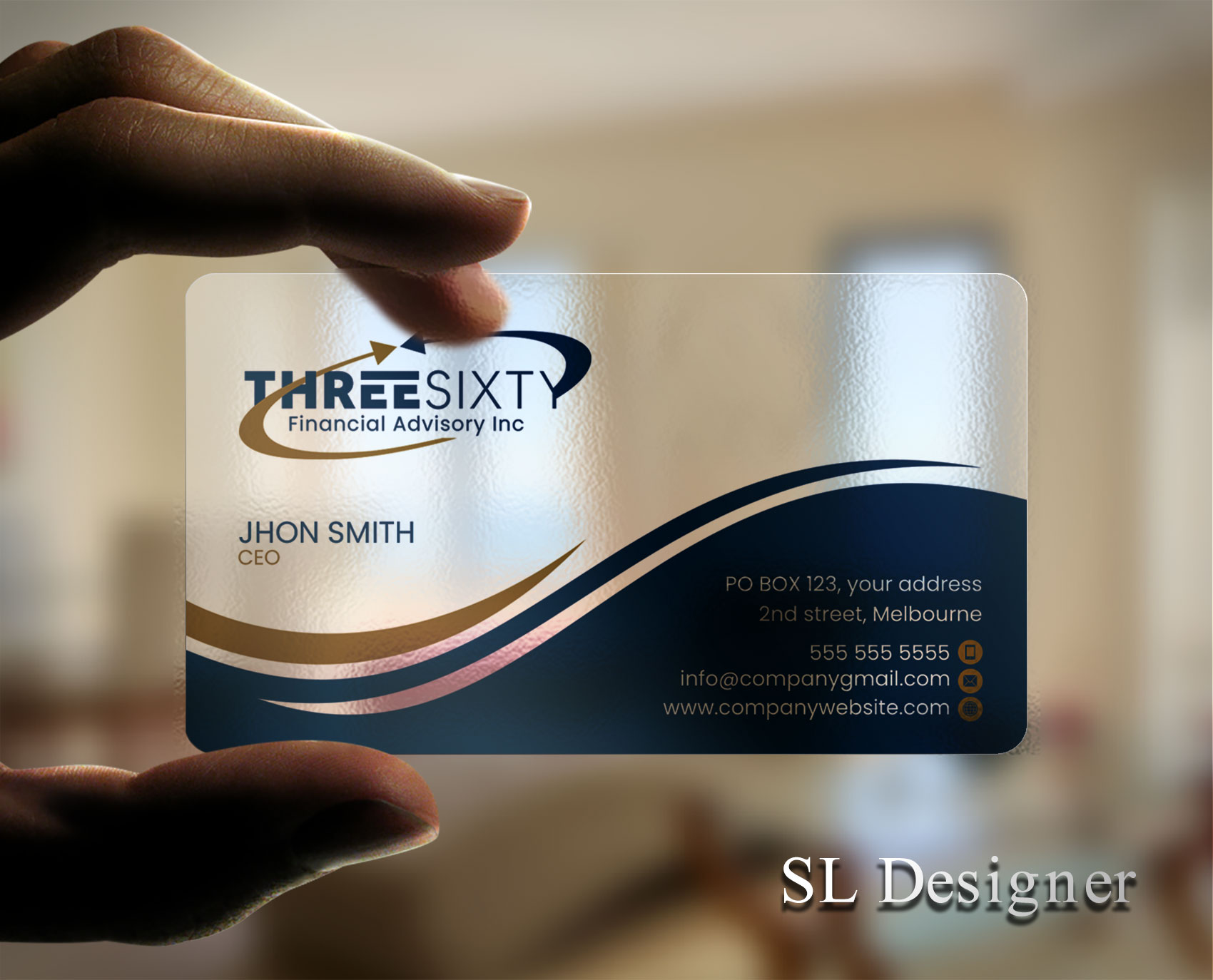 Business Card Design by SL Designer for ThreeSixty Financial Advisory Inc. | Design #35477177