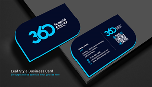 Business Card Design by Rajib Bhattacharya for ThreeSixty Financial Advisory Inc. | Design: #35495580