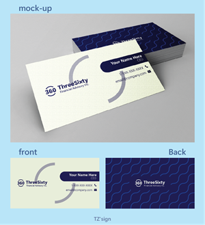 Business Card Design by TZ'sign for ThreeSixty Financial Advisory Inc. | Design #35464849