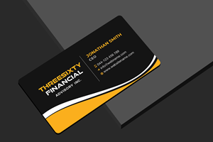 Business Card Design by rainbowmagic2017 for ThreeSixty Financial Advisory Inc. | Design: #35461641