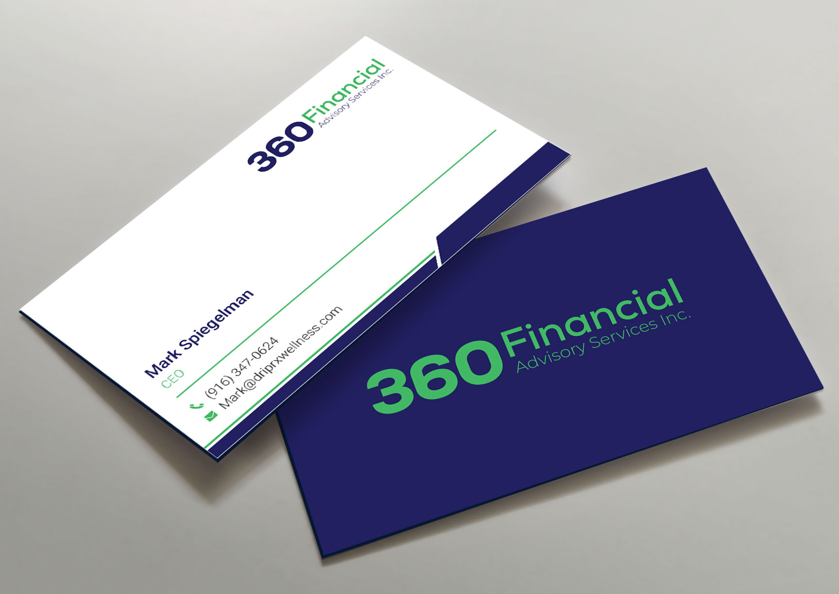 Business Card Design by Krishno for ThreeSixty Financial Advisory Inc. | Design #35452062