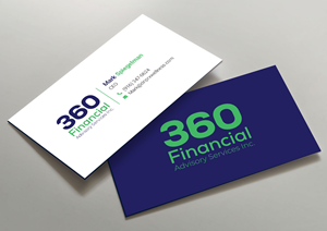 Business Card Design by Krishno for ThreeSixty Financial Advisory Inc. | Design: #35452063