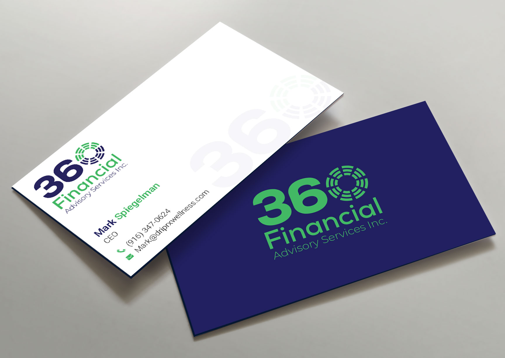 Business Card Design by Krishno for ThreeSixty Financial Advisory Inc. | Design #35452102