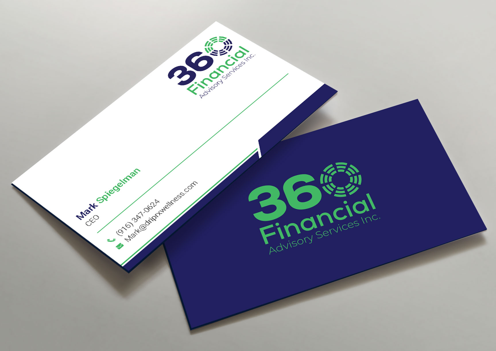 Business Card Design by Krishno for ThreeSixty Financial Advisory Inc. | Design #35452103