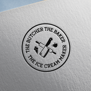 Diseño de Logo por Publik Logo para The Butcher The Baker The Ice Cream Maker | Diseño: #35462648