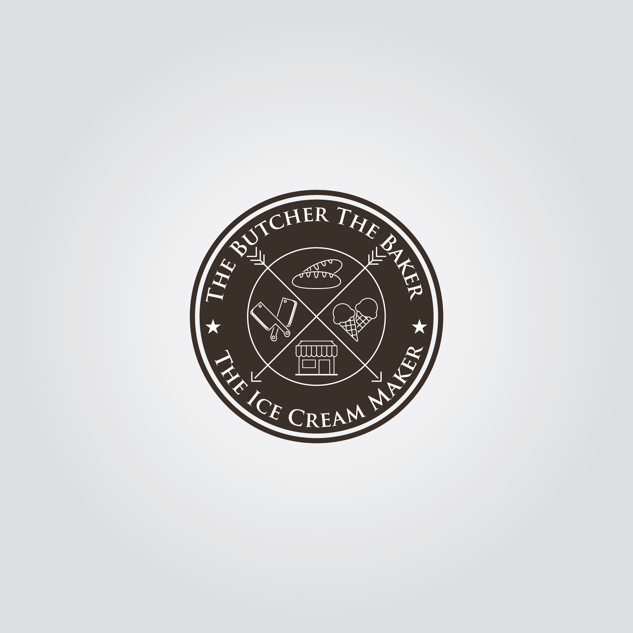 Diseño de Logo por jhunzkie24 para The Butcher The Baker The Ice Cream Maker | Diseño #35458763
