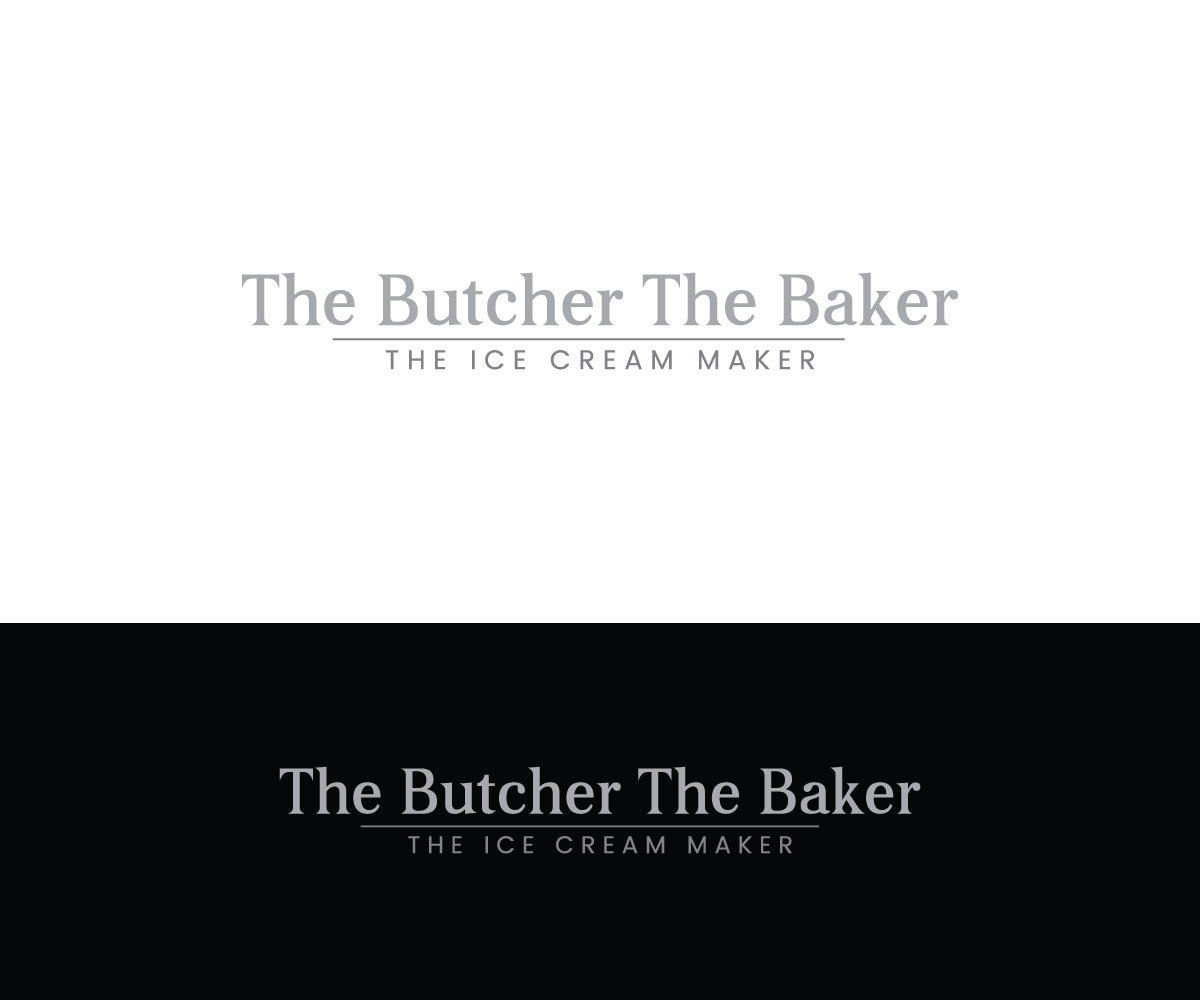 Logo Design by Srk pix!14 for The Butcher The Baker The Ice Cream Maker | Design #35458663