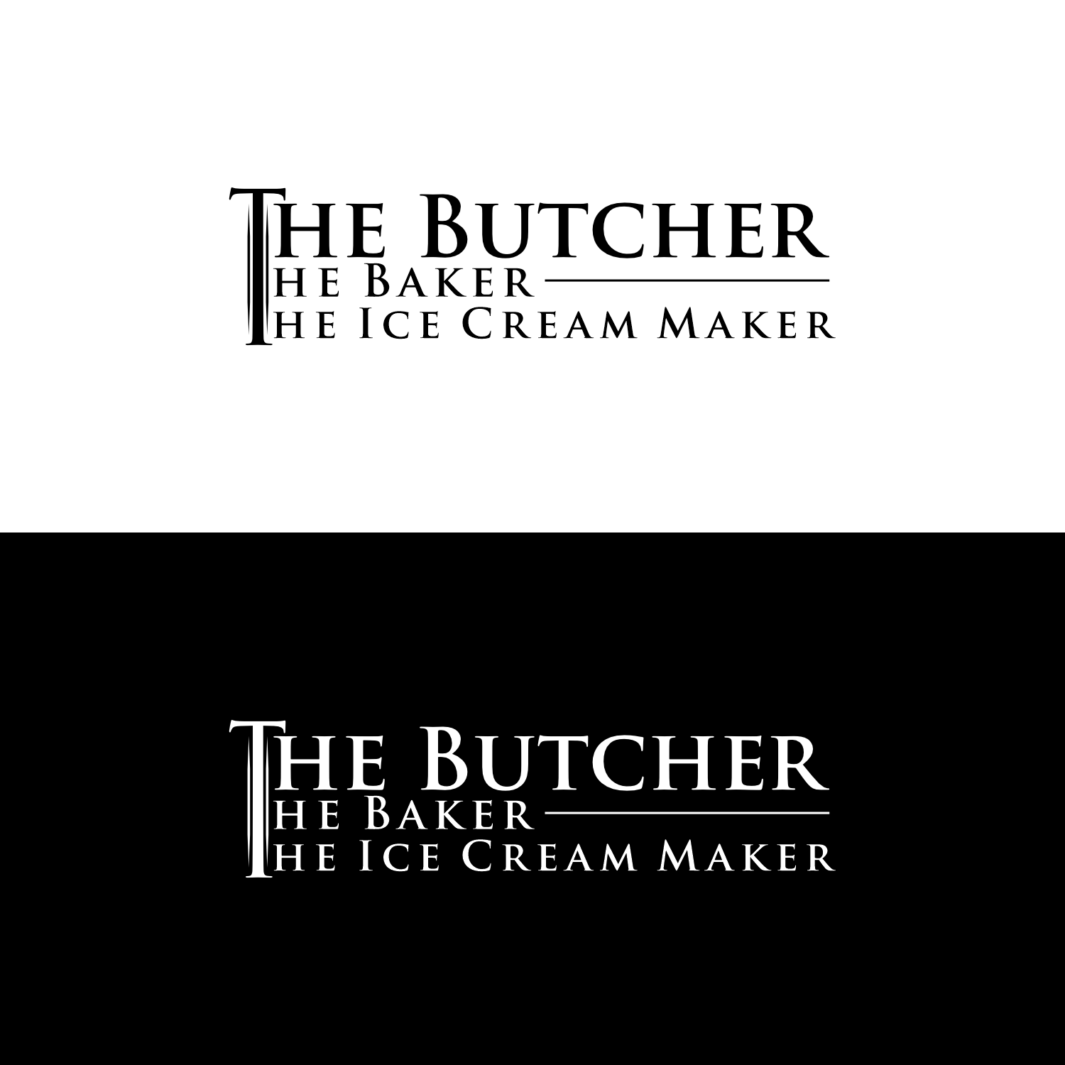 Logo Design by Bunglon_ for The Butcher The Baker The Ice Cream Maker | Design #35456525