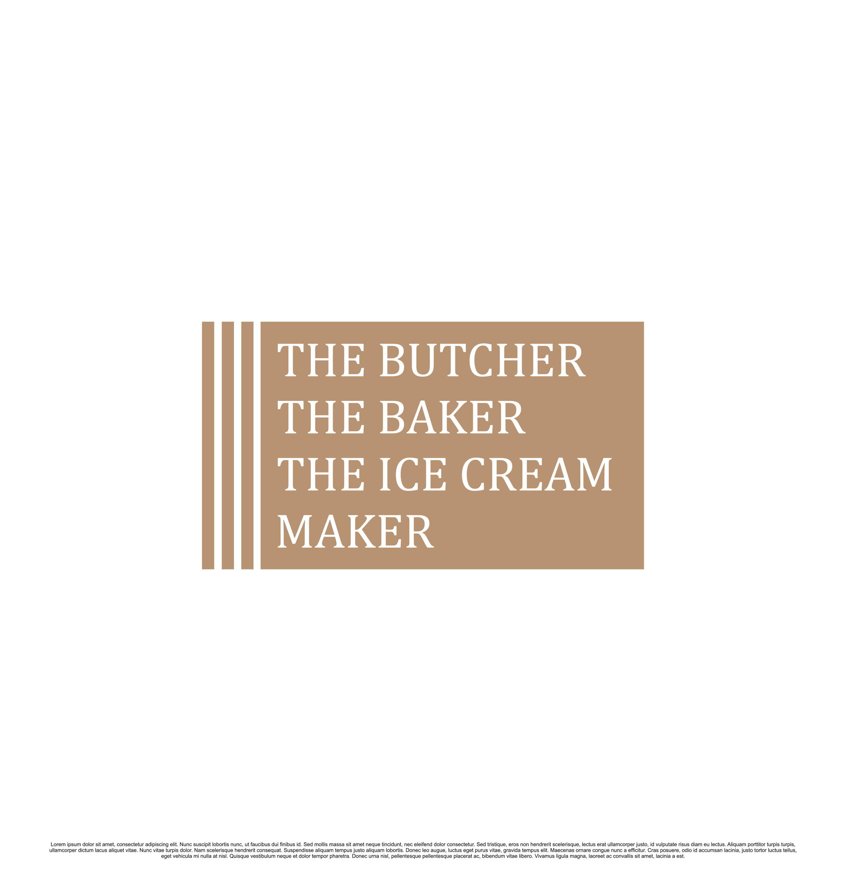 Diseño de Logo por saesean para The Butcher The Baker The Ice Cream Maker | Diseño #35457182