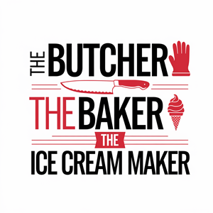 Diseño de Logo por Shariqology para The Butcher The Baker The Ice Cream Maker | Diseño: #35455997