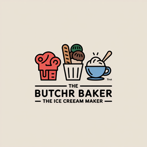 Diseño de Logo por Creative Design@ para The Butcher The Baker The Ice Cream Maker | Diseño: #35458437