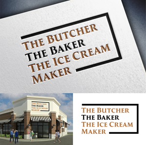 Diseño de Logo por John Mark Arts para The Butcher The Baker The Ice Cream Maker | Diseño: #35458821