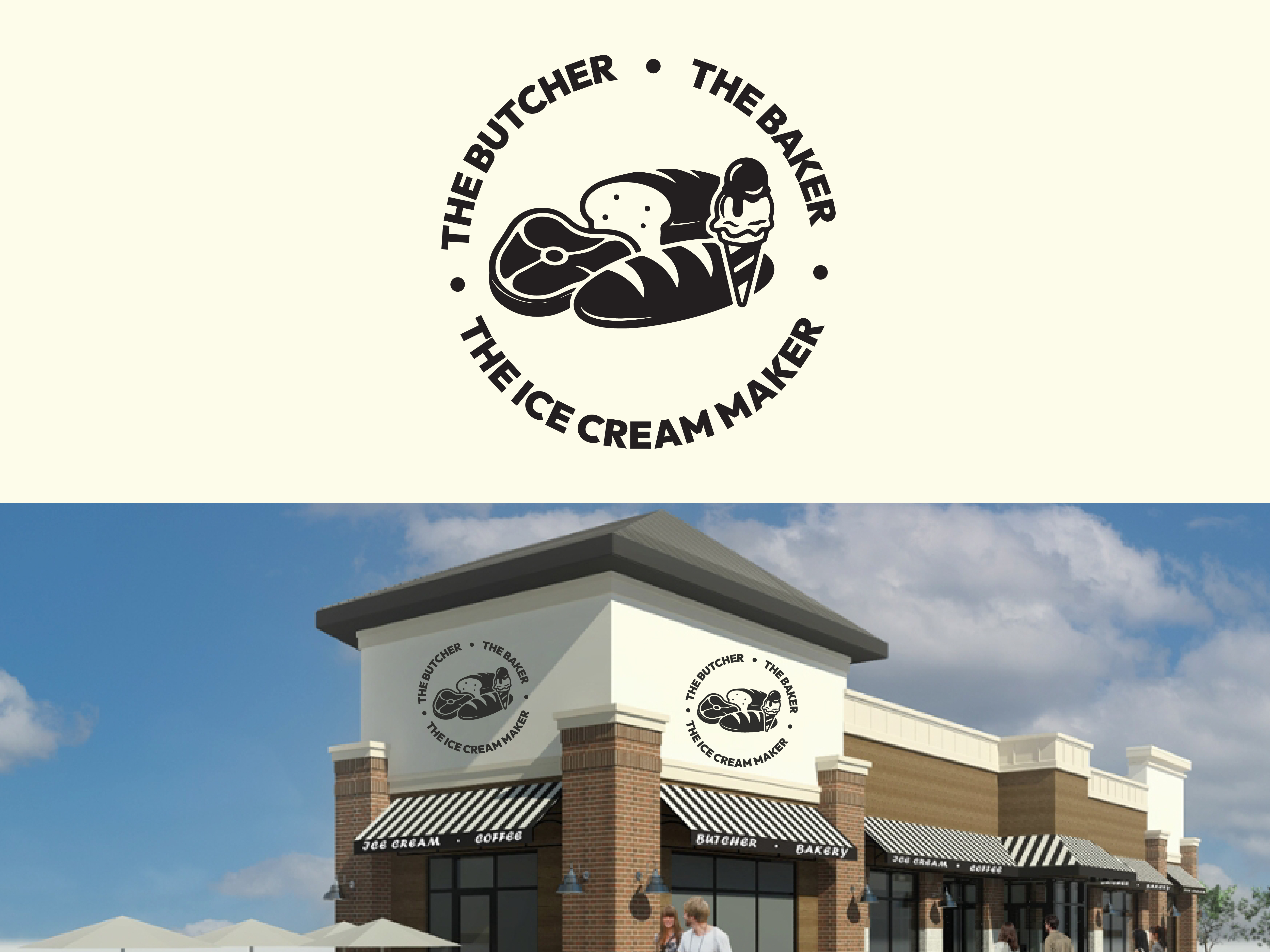 Diseño de Logo por Hasib3509 para The Butcher The Baker The Ice Cream Maker | Diseño #35458500