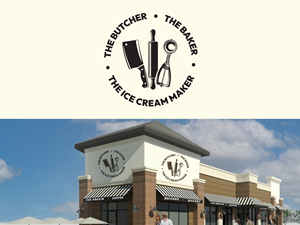 Diseño de Logo por Hasib3509 para The Butcher The Baker The Ice Cream Maker | Diseño: #35458503