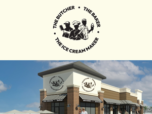 Diseño de Logo por Hasib3509 para The Butcher The Baker The Ice Cream Maker | Diseño: #35458505