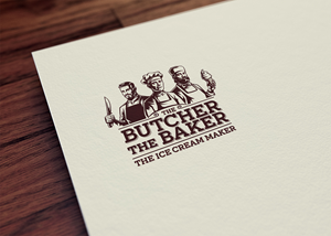 Diseño de Logo por Majesty Design  para The Butcher The Baker The Ice Cream Maker | Diseño: #35466200