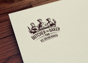 Diseño de Logo por Majesty Design  para The Butcher The Baker The Ice Cream Maker | Diseño: #35466204