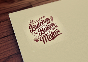 Diseño de Logo por Majesty Design  para The Butcher The Baker The Ice Cream Maker | Diseño: #35466212