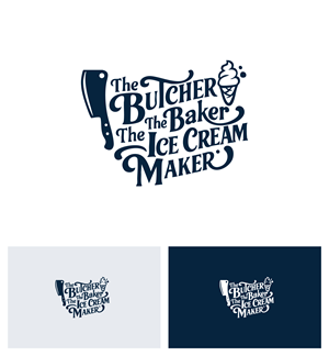 Logo-Design von Afsana_Hoque für The Butcher The Baker The Ice Cream Maker | Design #35457574