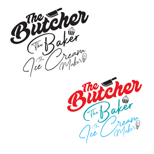 Diseño de Logo por Ziyab Khan para The Butcher The Baker The Ice Cream Maker | Diseño: #35458730