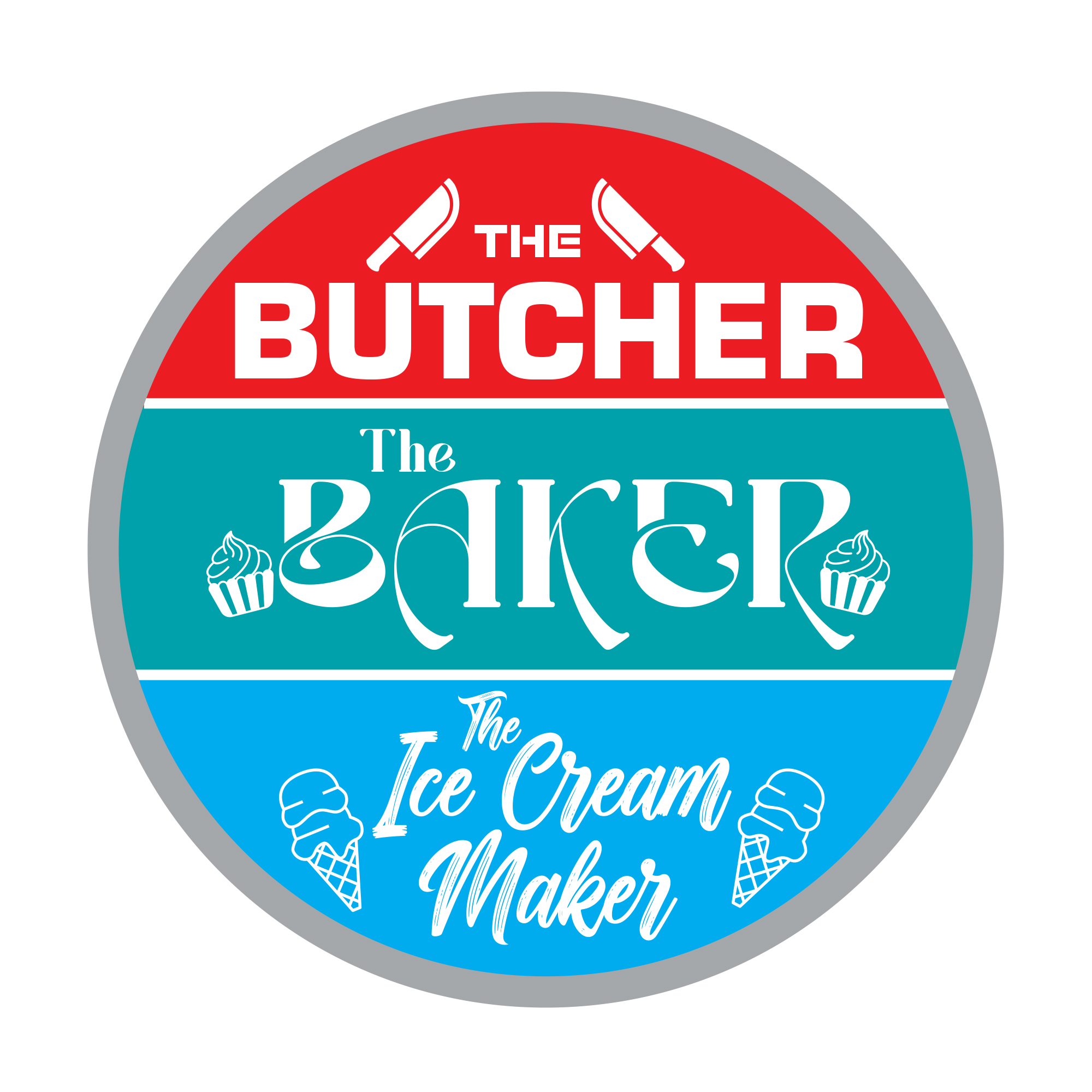 Logo-Design von Ziyab Khan für The Butcher The Baker The Ice Cream Maker | Design #35458731