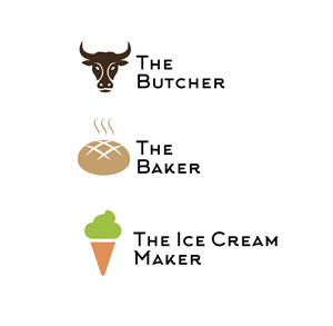 Diseño de Logo por arikool para The Butcher The Baker The Ice Cream Maker | Diseño: #35459946