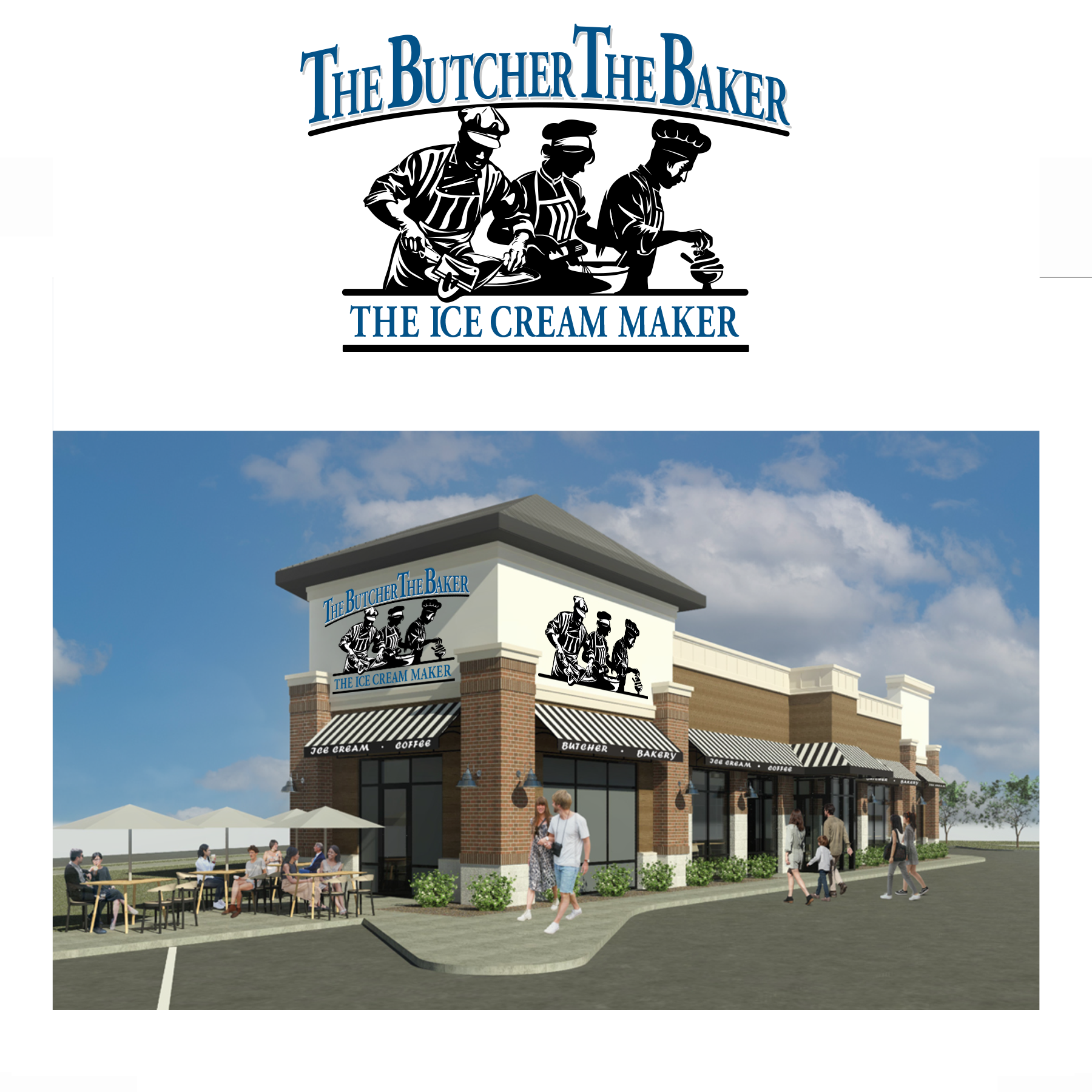 Logo-Design von Dennis Jackson Design für The Butcher The Baker The Ice Cream Maker | Design #35475521