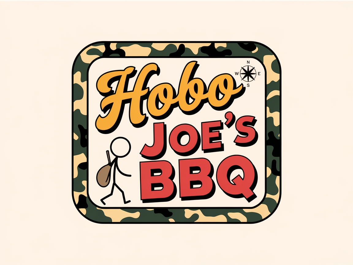 Logo Design by Mukuuu for Hobo Joes BBQ | Design #35463425