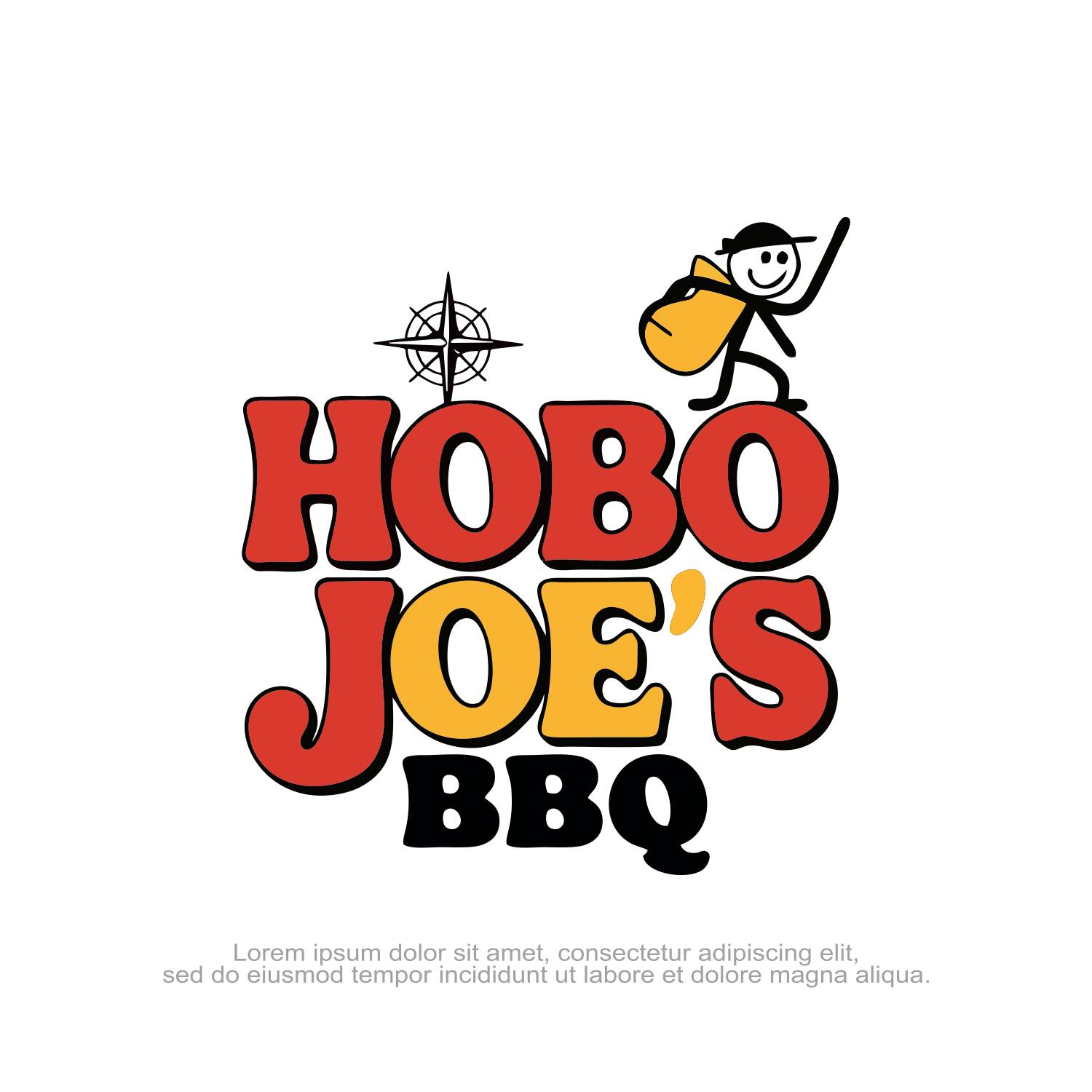 Logo Design by Argidhan for Hobo Joes BBQ | Design #35460979