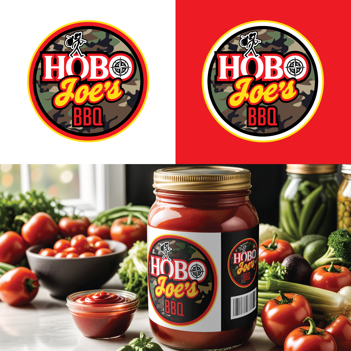 Logo Design by riya.mitra07j for Hobo Joes BBQ | Design #35460003