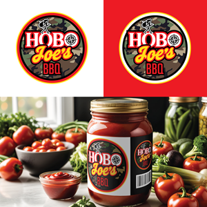 Logo Design by riya.mitra07j for Hobo Joes BBQ | Design: #35460003